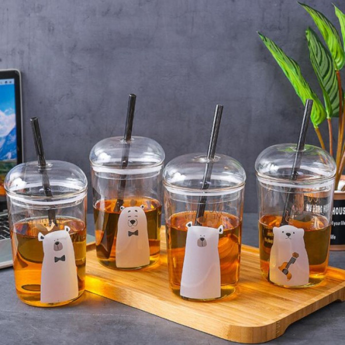 550MLStraw Glass Promotional Glass Corporate Gifts, Premium Gifts